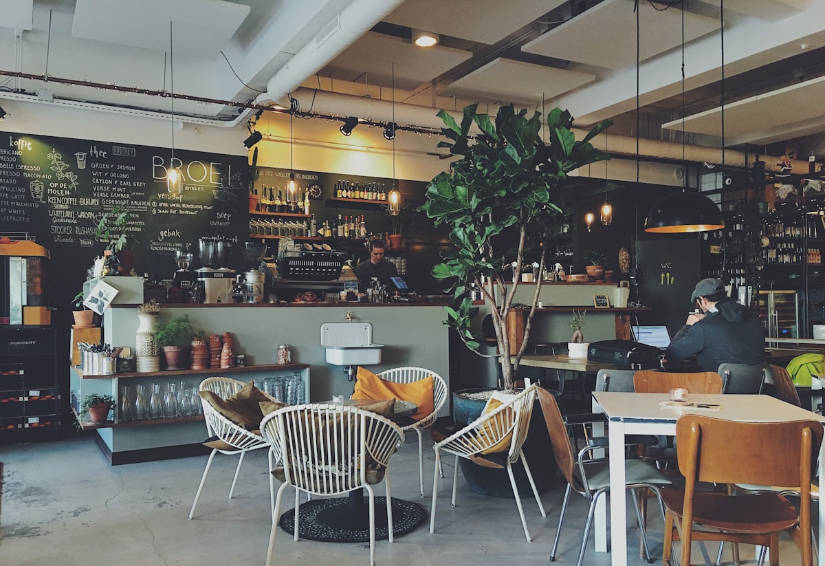 The Copper Kettle café interior