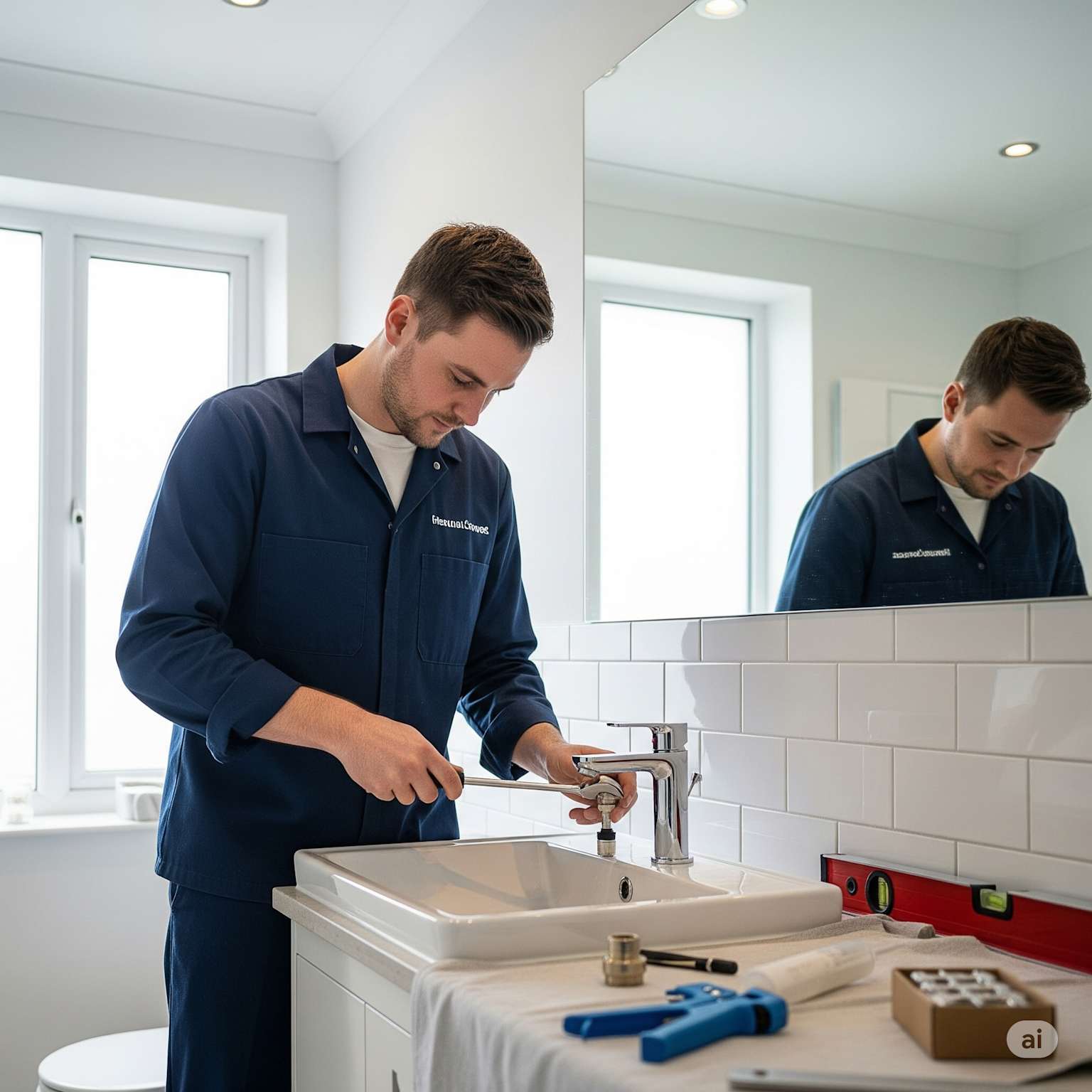 Midlands Heating & Plumbing engineer at work